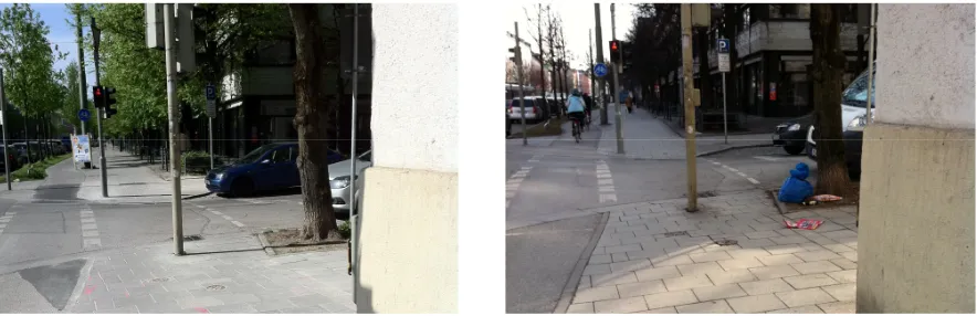 Figure 4. Pedestrian light in the condition of order and physical disorder.