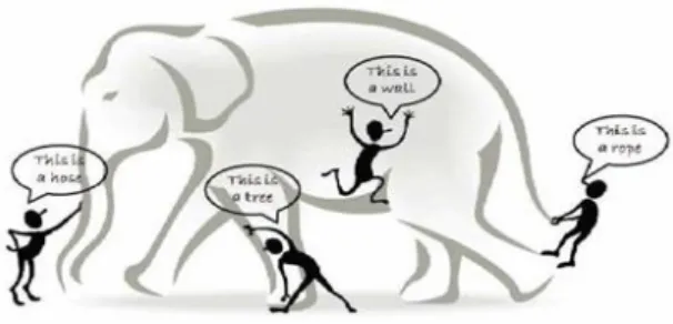 Fig. 2 Blind men and the giant elephant. 