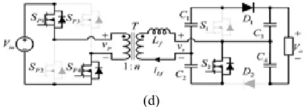 Fig. 12. Equivalent circuits for each switching state in the 