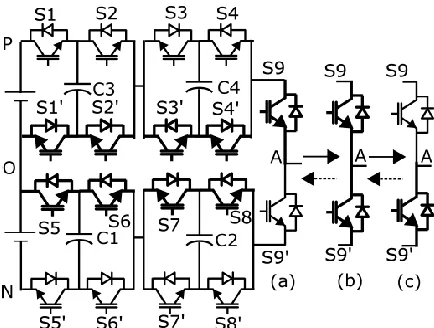 Figure 1. Power circuit for the proposed stacked 9-