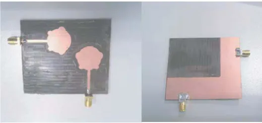 Figure 10. Single element antenna gain with and without notch ﬁlters.