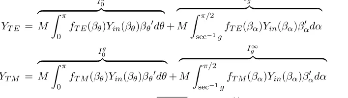 Figure 2.Contour of integration in the complex β plane (X represents the singularities of theintegrand).