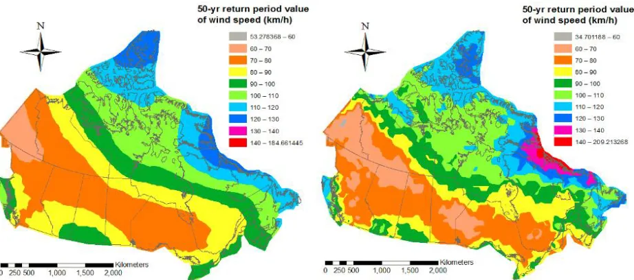 Figure 2-8.  Estimated vAH-50 using the GLM for the selected meteorological stations shown in 