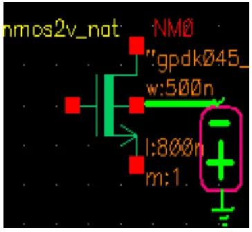 Fig 4(a) MOS Transistor with reversed bias 