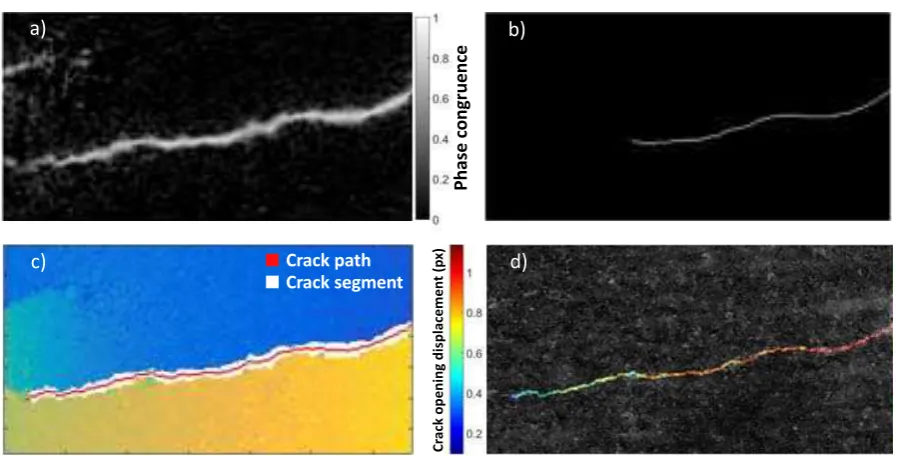 Figure 11 - Ductile fracture test and analysis (a) full field reference image from left-hand camera 