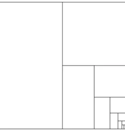 Figure 3.7: Example of a treemap that has been split many times - After eleven times of splitting, the rectangles representing the last two generated nodes become extremely small.
