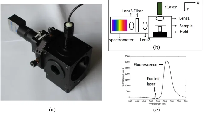 Figure 1. (a) The system diagrams for perpendicular detection system. (b) Structural sketch diagram,spots of Lens1 and Lens2 are coincident