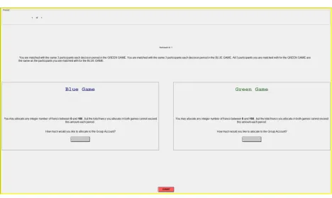 Figure 1b: Decision-making screen for the Same treatment 