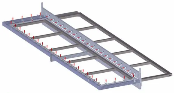 Figure 2.5: The mesh clamping jig for the full size APA.