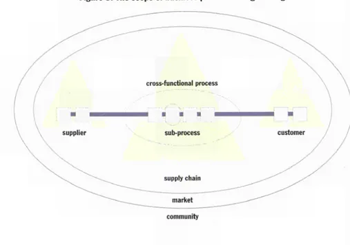 Figure 3: The scope of business process re-engineering 