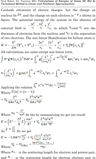 figure. The potential energy of the system in the absence of 