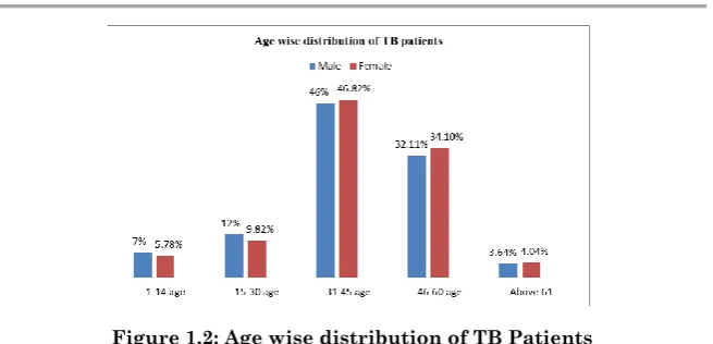 Figure 1.2: Age wise distribution of TB Patients 