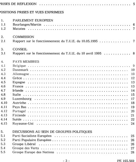 Table des matières 