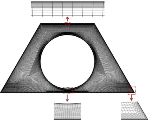 Fig. 1. Cross-sectional view of the trapezoidal annulus.