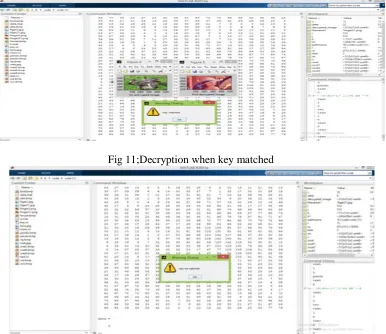 Fig 11;Decryption when key matched 