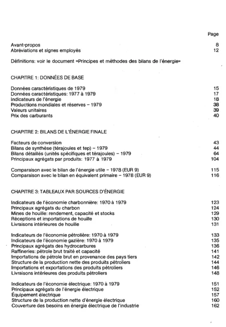 Table des matières 