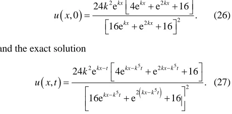 Table 4 shows the numerical results for example (4) for k 0.01. 