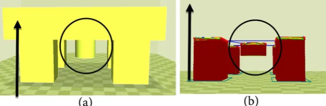 Figure 6. (a) STL files of overhangs and bridging tests loaded to Curabridges with spans from 10 mm to 40 mm