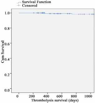 Figure 1. 3-year survival for PPCI group. 