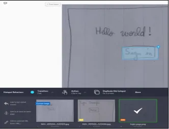 Figure 4Tools that employ hotspots allow the creation of areas on top of images (see hotspot for each part of the interface they want to make interactive