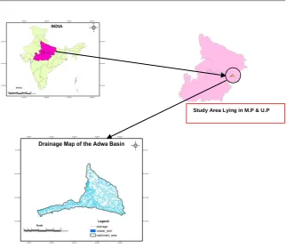 Fig. 1 Study Area with its general drainage 