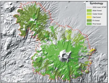 Figure 4. Pine forest density reduction 1972-2000. 