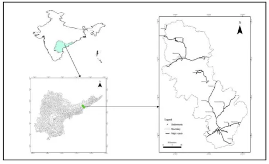 Figure 1.1: Location map of the study area 