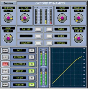 Figure 2.03. Oxford Dynamics by Sonnox, a popular choice for in-the-box compression 