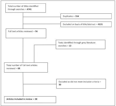 Figure 1. PRISMA diagram summarising search results.