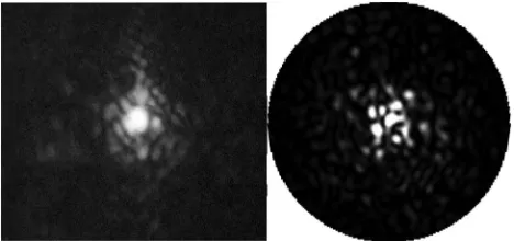 Fig. 14.Left: as in Fig.hexagonal plate 40speckle [ 7; the particle size estimated from the16] was 730 μm