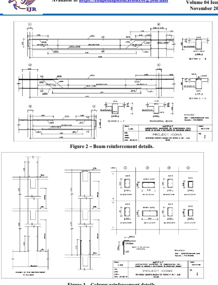 Figure 2 – Beam reinforcement details. 