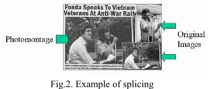 Fig.1. Left is the original, right is the tampered image. Fig. 1 shows an example of copy-move forgery where the leaves are duplicated to hide a vehicle from the image