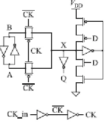 Fig 3.Schematic diagram of the conditional- toggle CT_CDET flip-flop.  