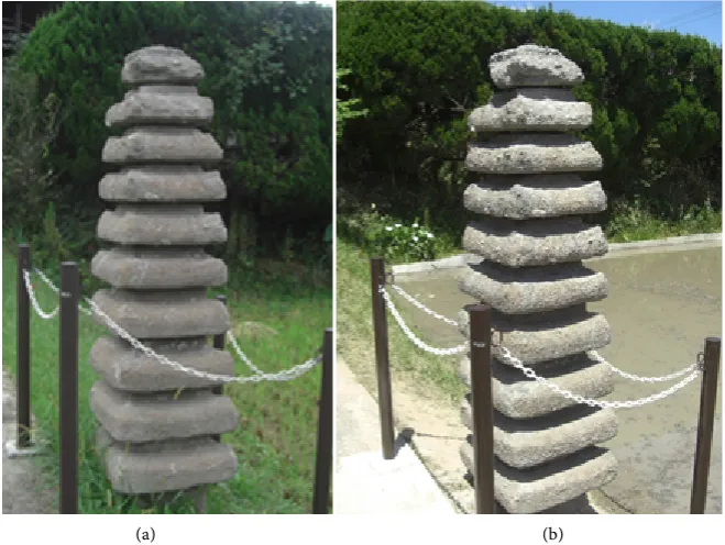 Figure 16. Restored and fixed part of the stone tower. 