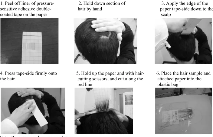 Figure 1. Hair sampling method. 