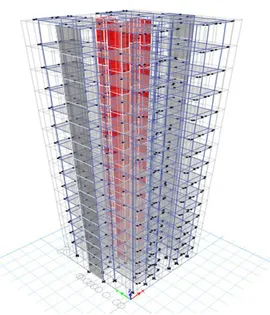 Fig 4.1.-3D view of the building 
