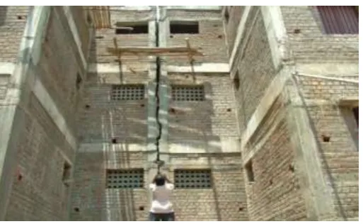 Figure 4. Crack in Expansion Joint Due To Settlement 