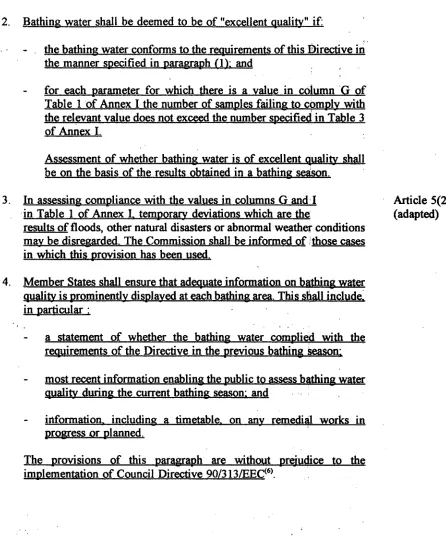 Table 1 the relevant value does not exceed the number specified of Annex I the number of samples failing to comply with in Table 3 of Annex I