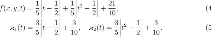 Figure 2 shows the unknown reconstructions for aAs expected, the numerically obtained results become more stable and accurate as thepercentage of noise1(t) and a2(t) for various noise levels