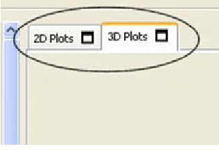 Figure 1. 2D and stack plot tabs.  