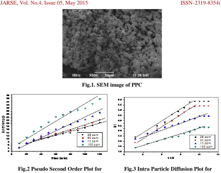 Fig.1. SEM image of PPC 