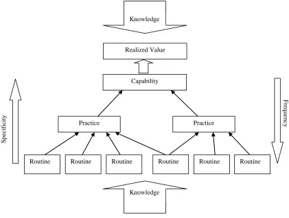 Figure 3: Model of the knowledge composition of the MNE and value creation.  