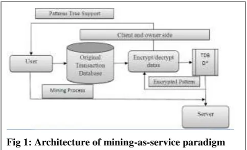 Fig 1: Architecture of mining-as-service paradigm 