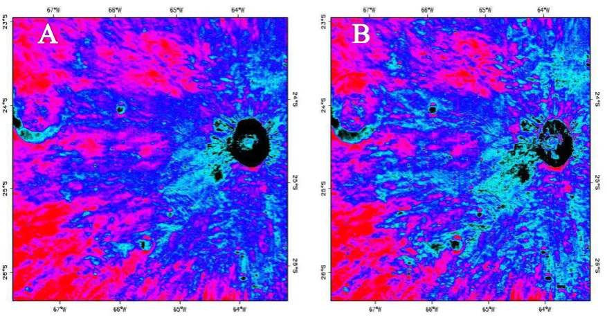 Figure 5: The Standard band ratio of Descartes Crater (A) and continuum removed spectra of 