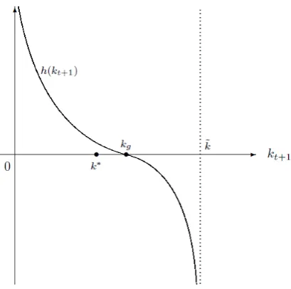 Figure 4. Curve h(kt+1)  