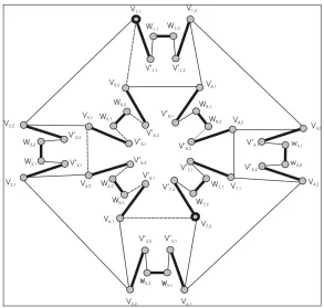 Figure 3. Graph G' received of graph G by additional constructions. 