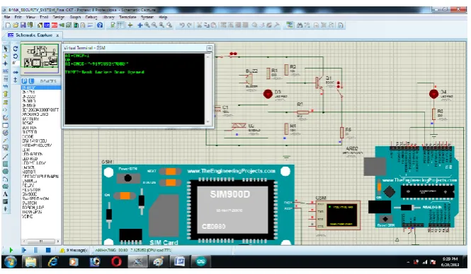 Fig. 4 Simulation circuit after locker door open  