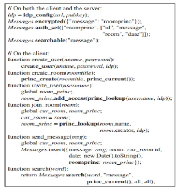 Figure 2: Mylar API for application developers 