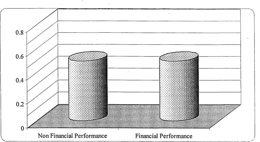 Figure 5.17: The average values of financial and non-financial performance for the