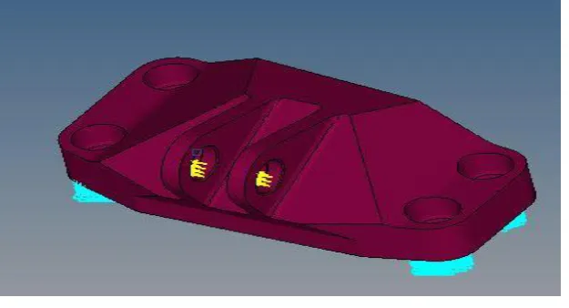Figure 3.2: Loading Conditions on Engine Mounting Bracket  